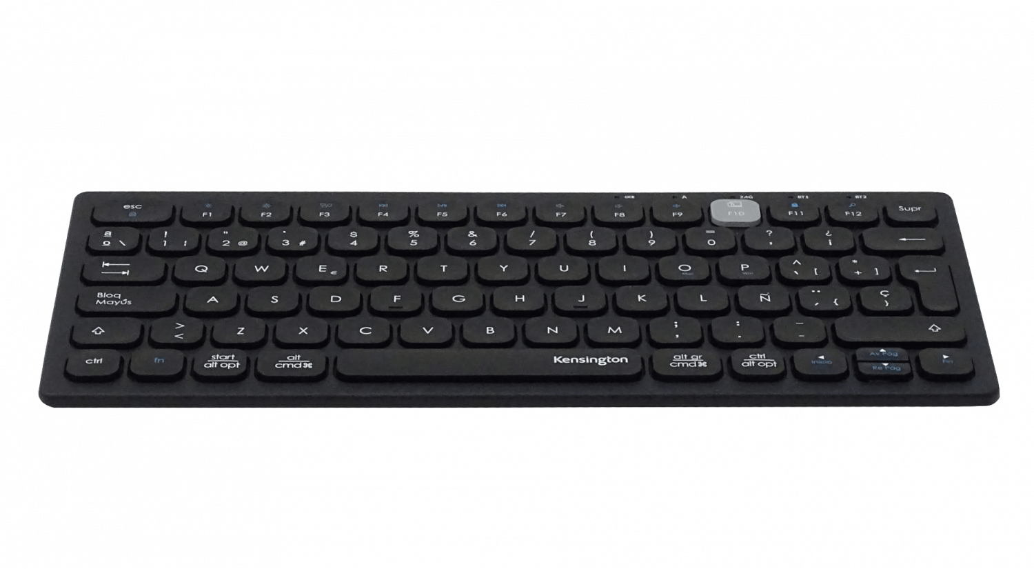 Teclado Inalambrico 2,4Ghz BT v3.0/5.0 Negro USB inc/2-AAA 5