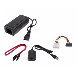 Adaptador USB2.0 a SATA IDE 2.5/3.5 con fuente de poder C13