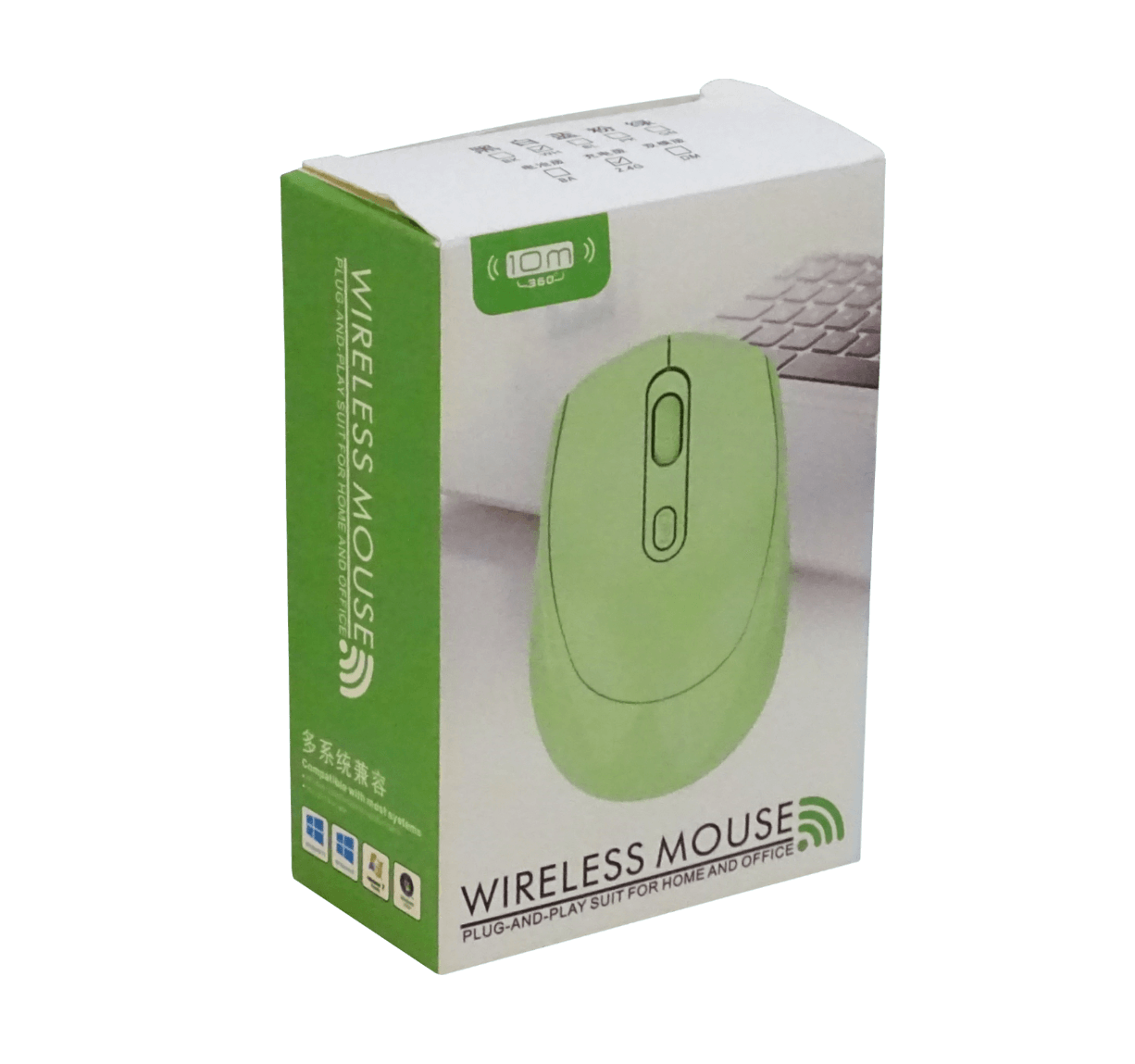 Mouse Blanco USB Inalmbrico 2,4GHz Bateria interna recargable inc/USB 6