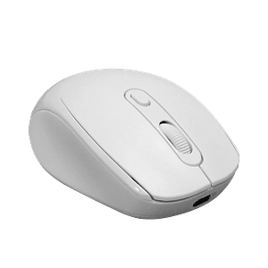 Mouse Blanco USB Inalmbrico 2,4GHz Bateria interna recargable inc/USB