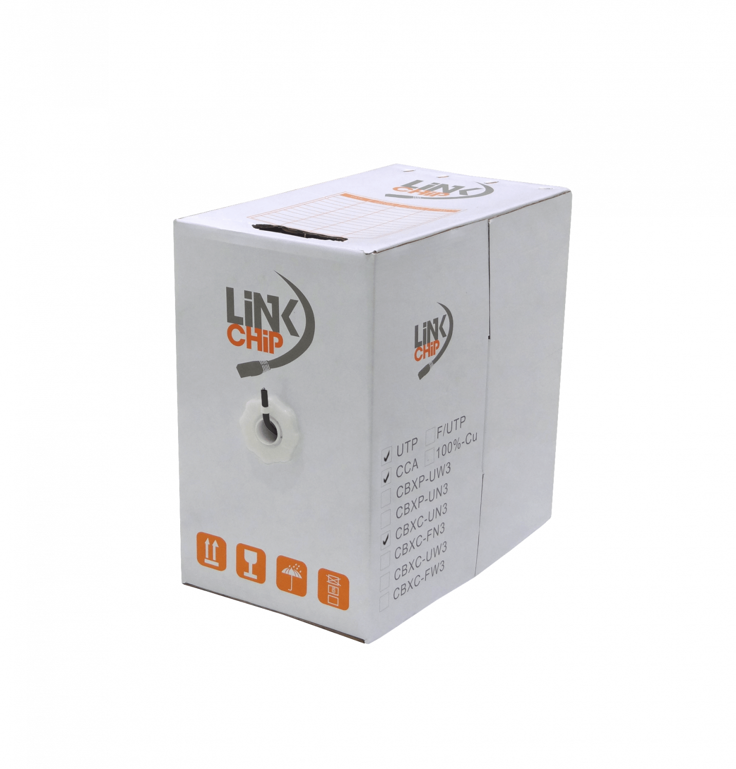 Caja Cable UTP  Cat5e Negro Exterior AWG25/0.45mm CCA 305mt Aleación  3