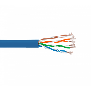 Cable Patch Cord Azul Multifilar CCA Aleacion Cat5e 2mt RJ45 inyectado