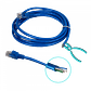 Cable Patch Cord Azul Multifilar CCA Aleacion Cat5e 2mt RJ45 inyectado - Miniatura 5