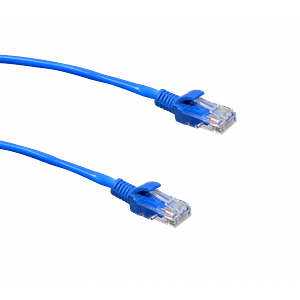Cable Patch Cat5e 3mt Azul RJ45 CCA Inyectado Multifilar