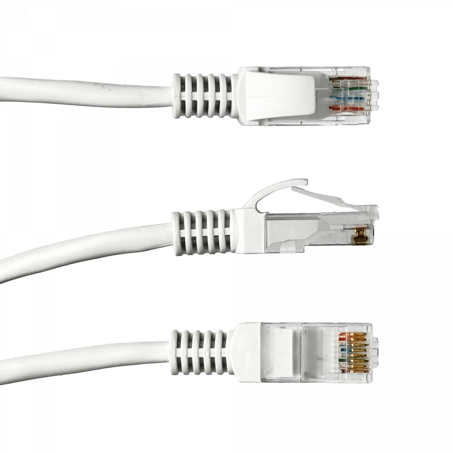 Cable Patch  Cat5e 15mt Gris CCA Inyectado Multifilar 3