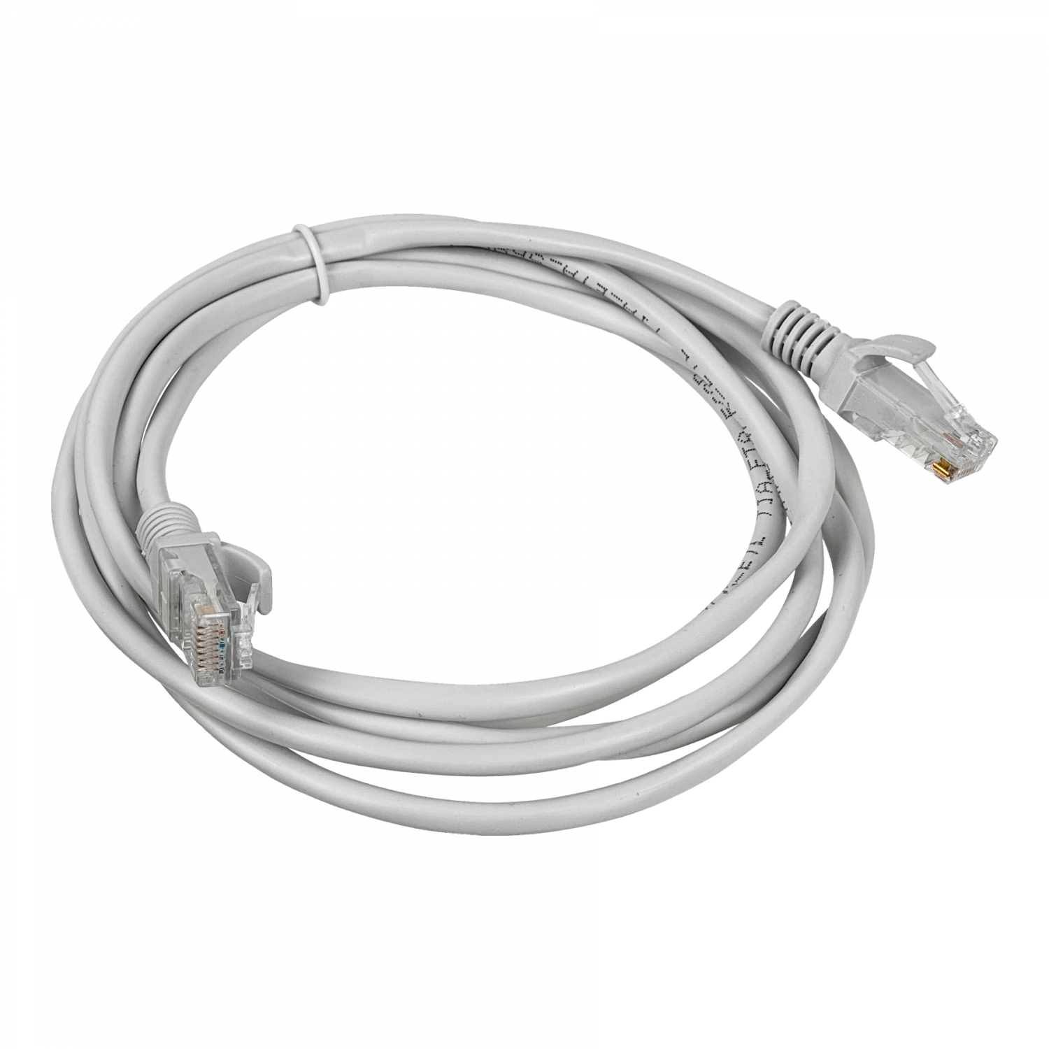 Cable Patch  RJ45 2mt Gris CCA Inyectado Multifilar Cat5e Aleacion 1