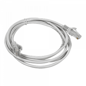 Cable Patch  RJ45 2mt Gris CCA Inyectado Multifilar Cat5e Aleacion