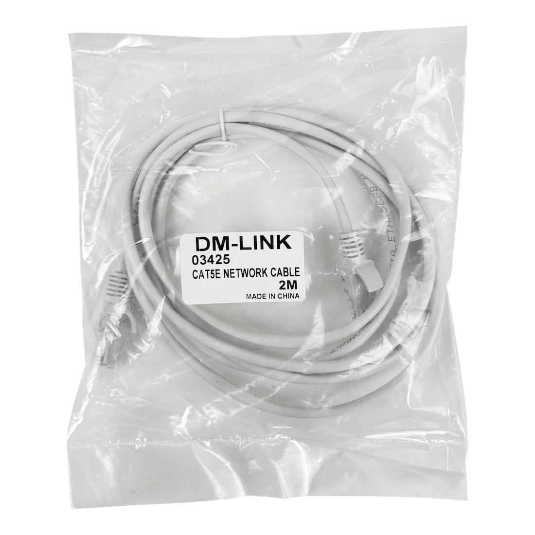 Cable Patch  RJ45 2mt Gris CCA Inyectado Multifilar Cat5e Aleacion 5