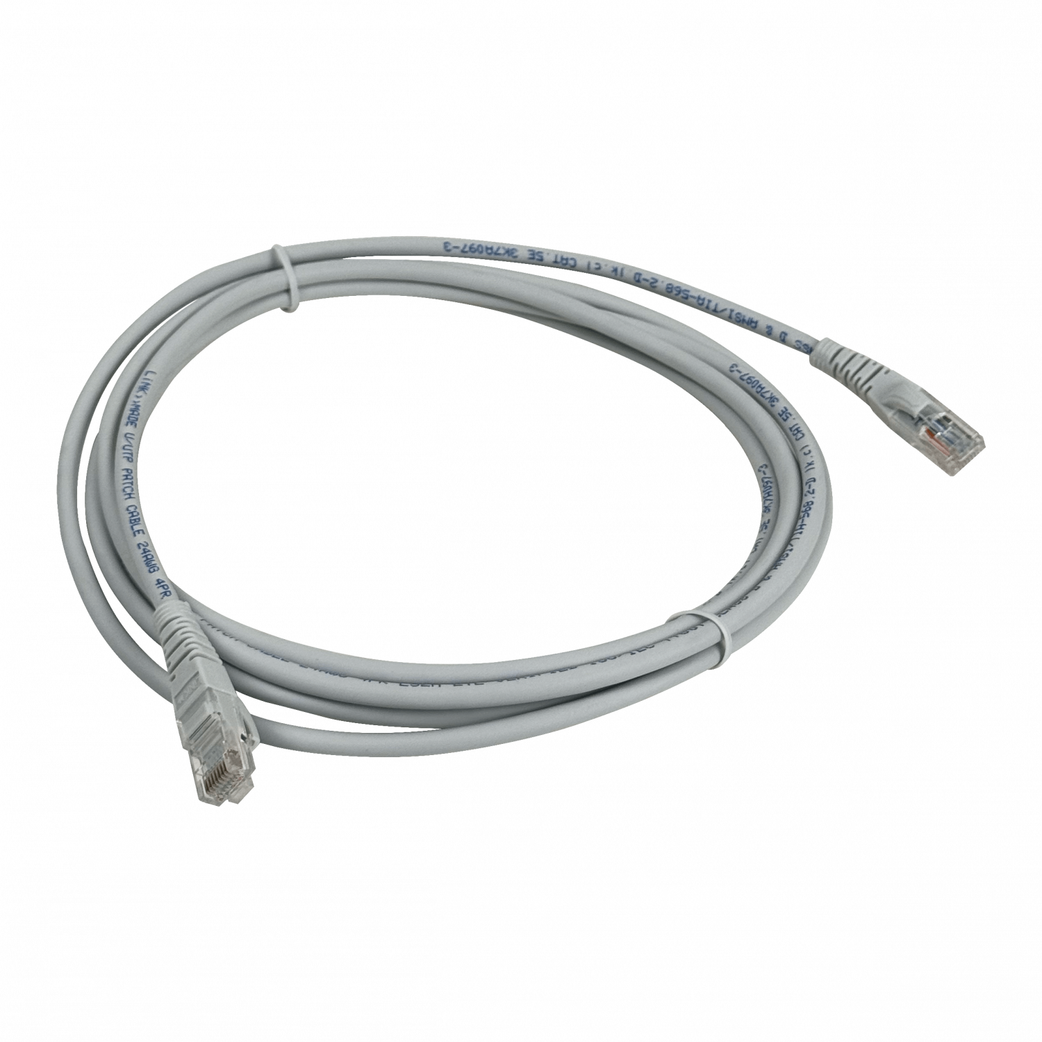 Cable Patch  Cat5e Gris LSZH 3 metros Inyectado Multifilar de Alta Fiabilidad 3