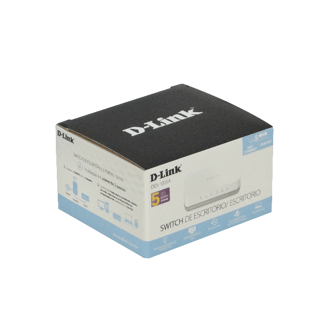 Switch D-Link DES-1005A No Administrable 5 puertos fast Ethernet 4