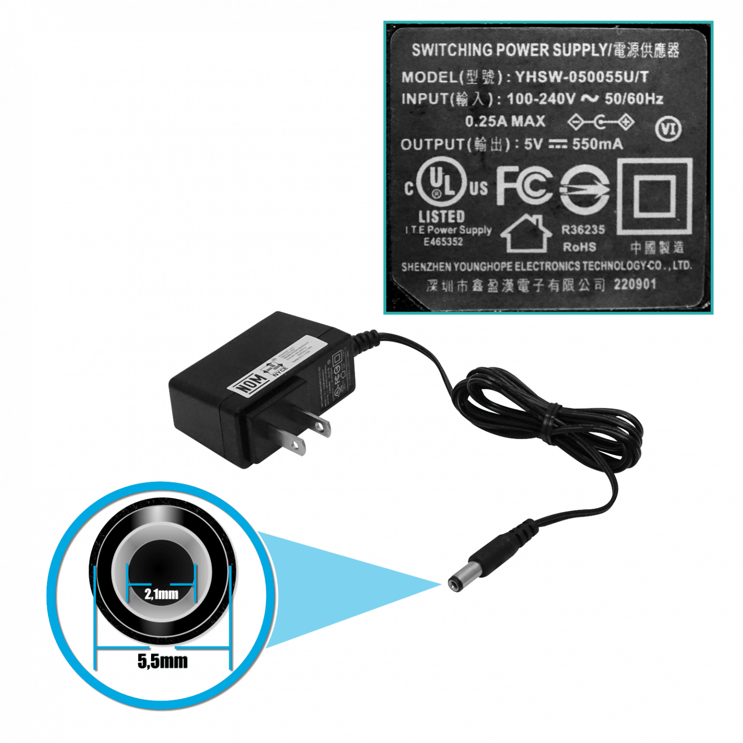 Switch D-Link DES-1005A No Administrable 5 puertos fast Ethernet 6