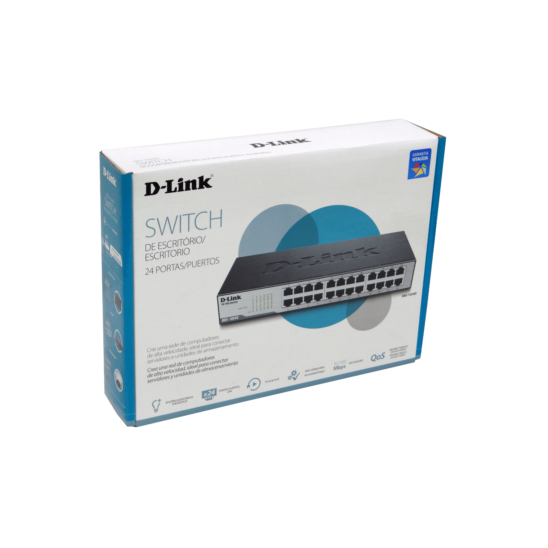 Switch 24-100 no-Admin Rack D-link 5
