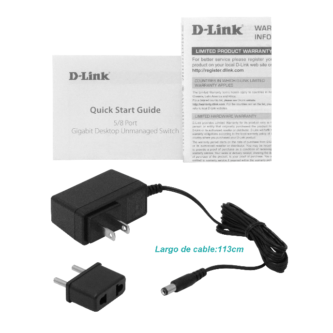 Switch D-Link No Administrable Gigabit Ethernet 4