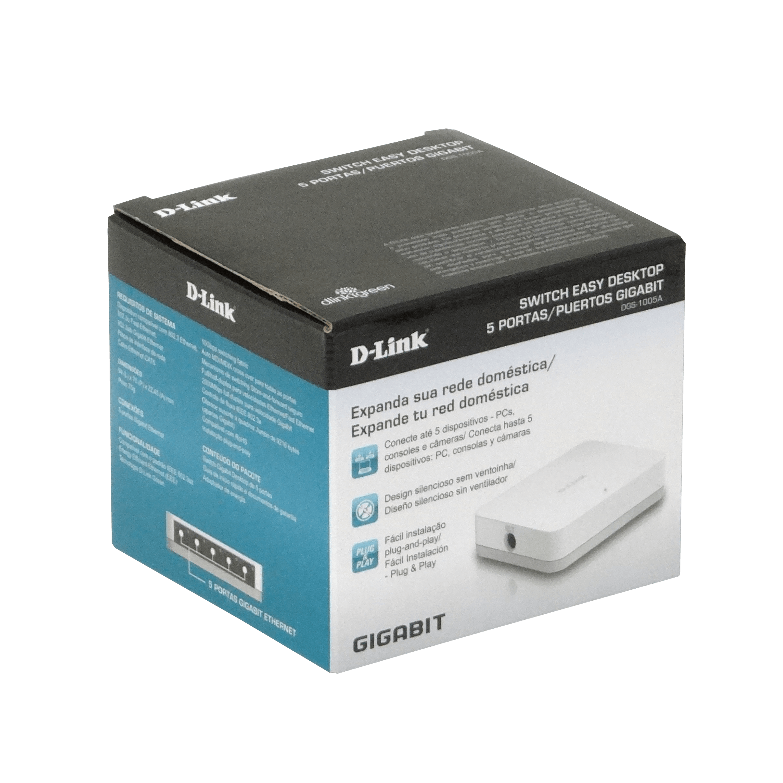 Switch D-Link No Administrable Gigabit Ethernet 5