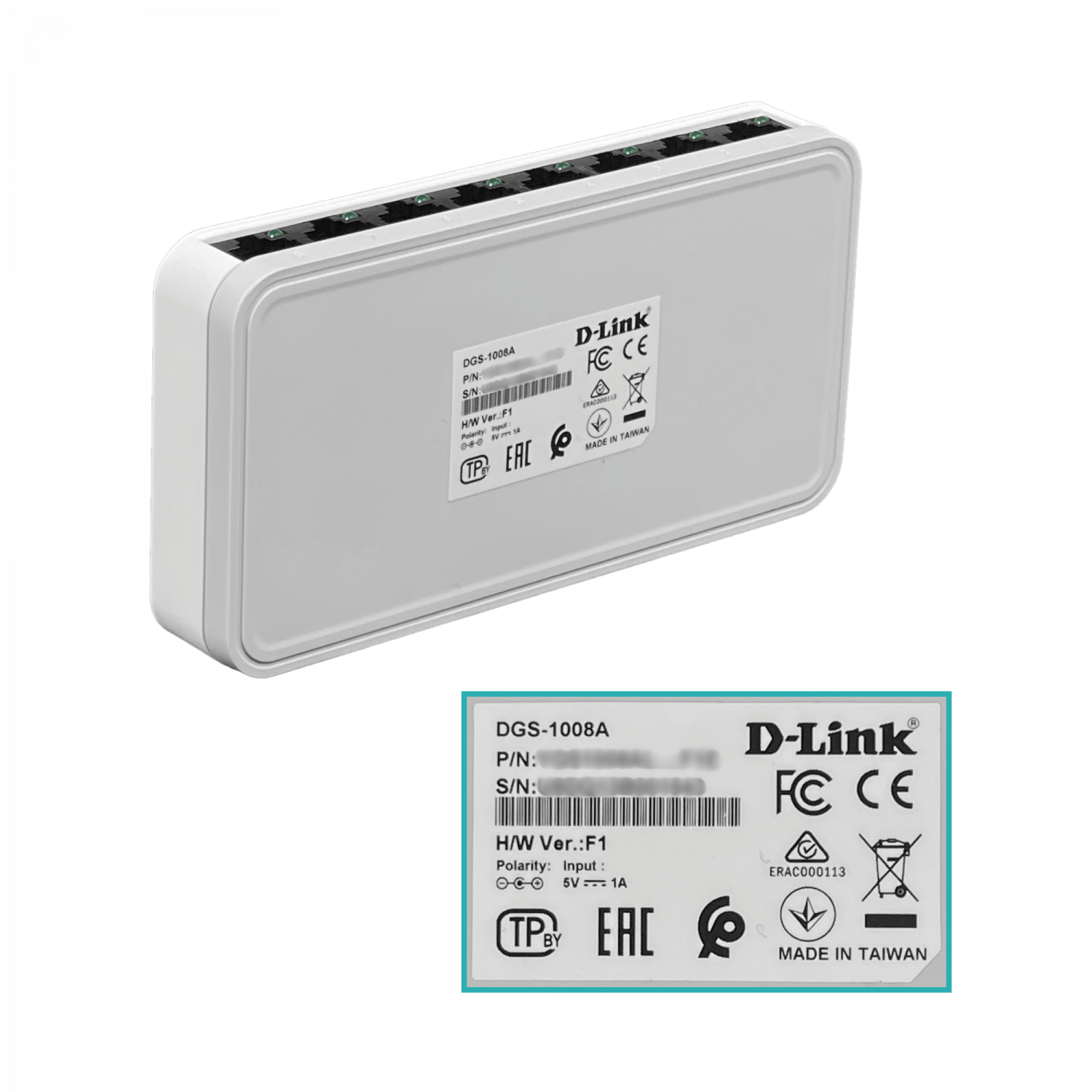 Switch 8 Puertos, 1GB DLN  D-link 5