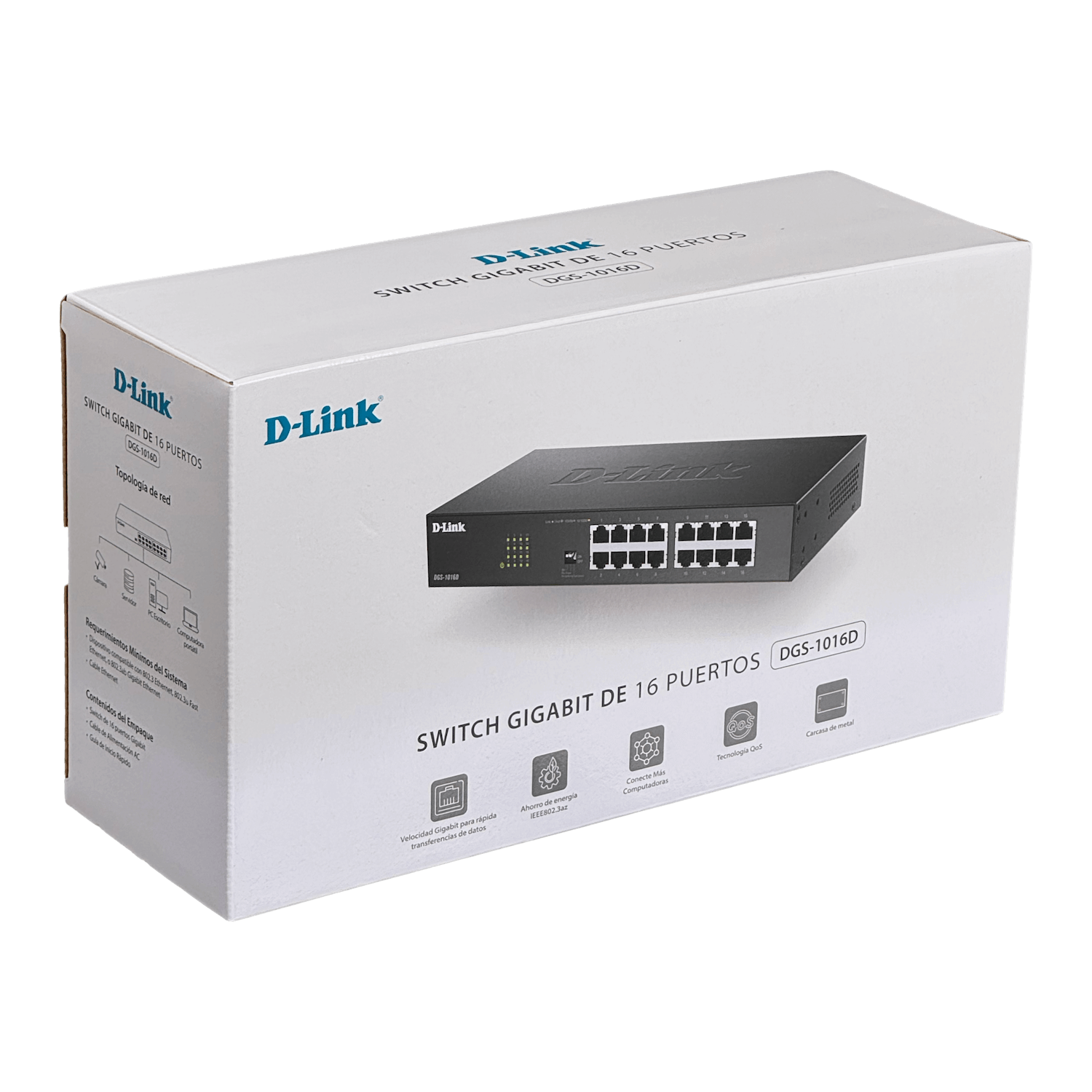 Switch D-link 16Port 10/100/1000 Rack 4