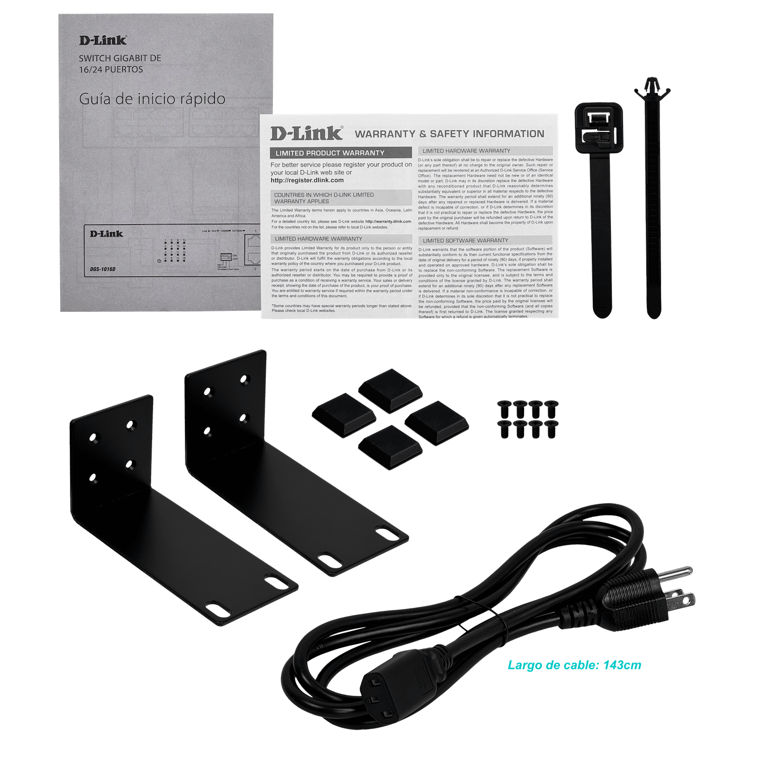Switch D-link 16Port 10/100/1000 Rack 5