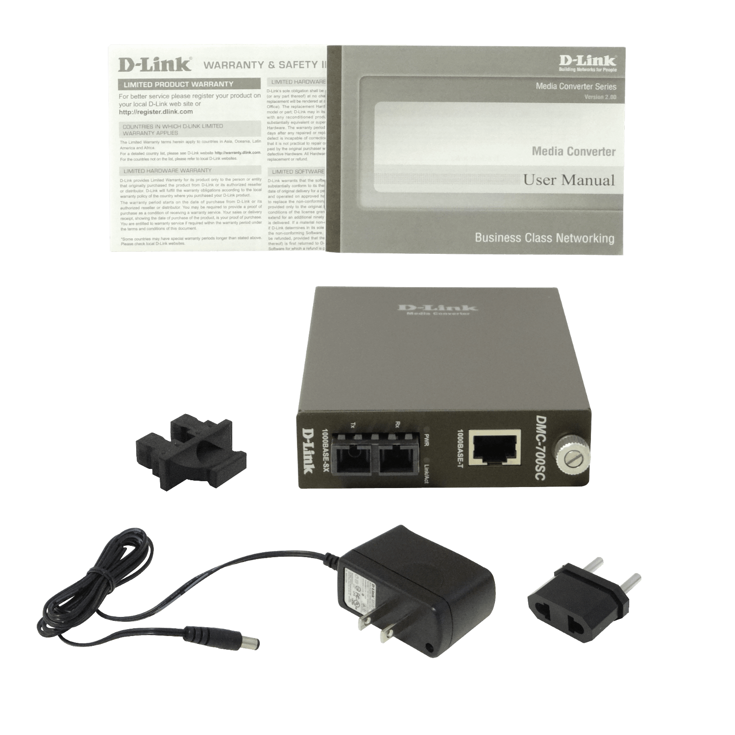 Convertidor 1000mbps MM 2-SC 850nm 550mt Medio Transceiver 6