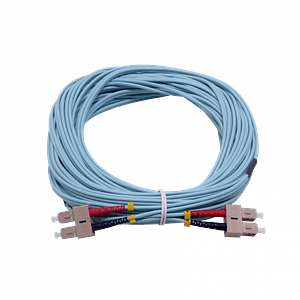 Jumper Fibra Optica 15mt SC-SC OM3 MultiModo MM Duplex  3.0mm 50/125um LSZH