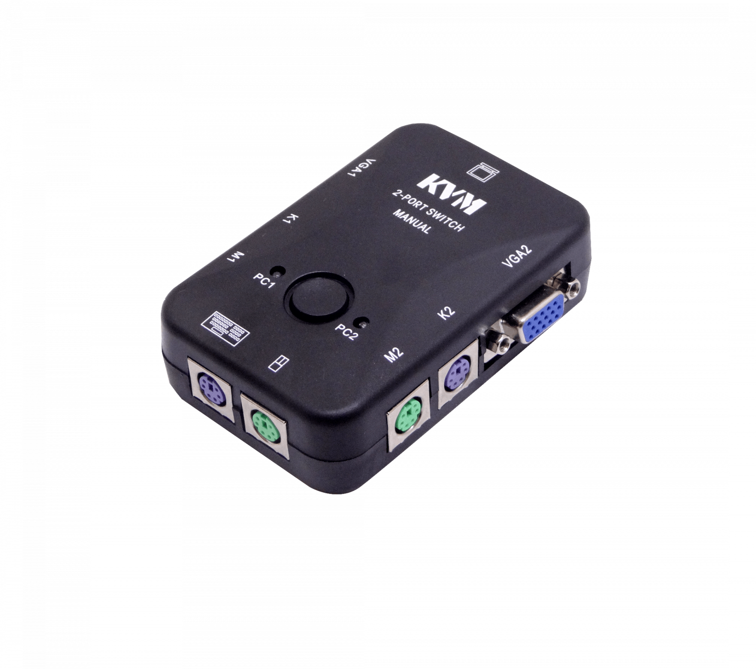 KVM 2-PS2-VGA requiere-Cables no-req-Fuente-Poder 1