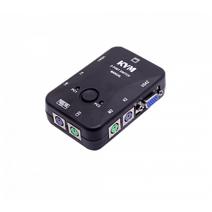 KVM 2-PS2-VGA requiere-Cables no-req-Fuente-Poder