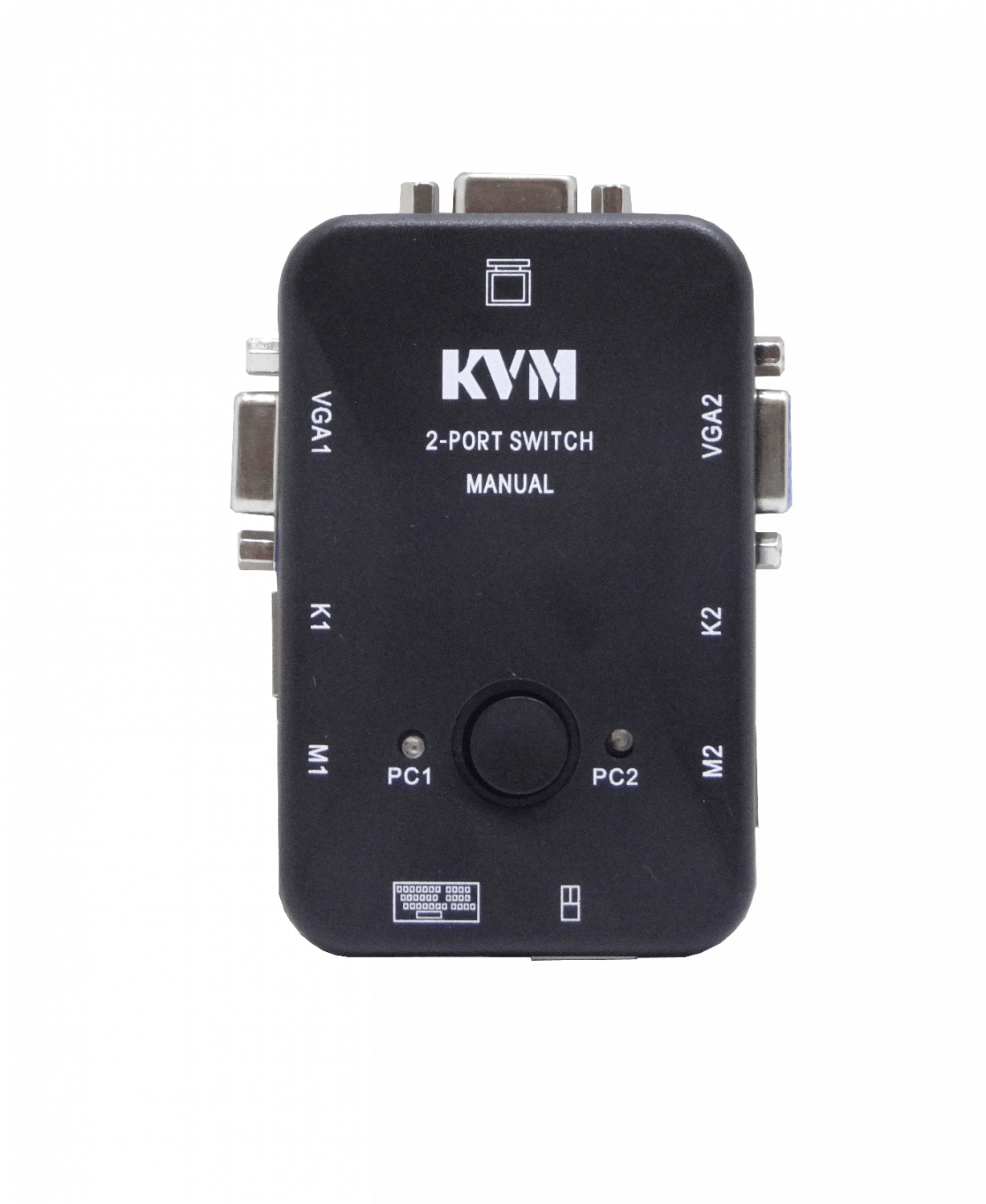 KVM 2-PS2-VGA requiere-Cables no-req-Fuente-Poder 2