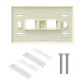 Faceplate Furukawa para 2-Keystone Blanco Plano 2P 70x114mm  - Miniatura 2