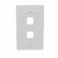 Faceplate Blanco 2-Keystone Vertical  70x114mm - Miniatura 1