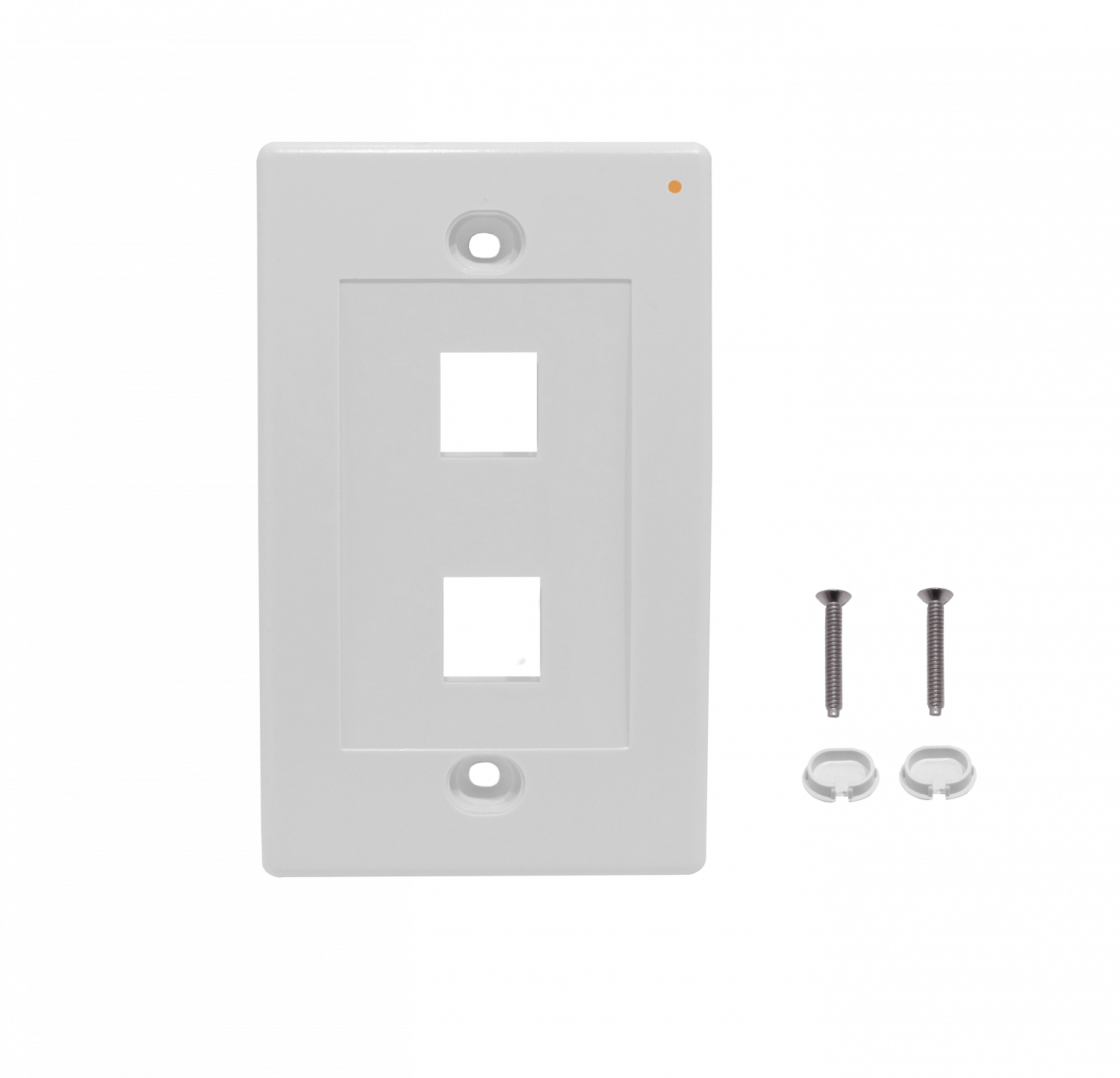 Faceplate Blanco 2-Keystone Vertical  70x114mm 2