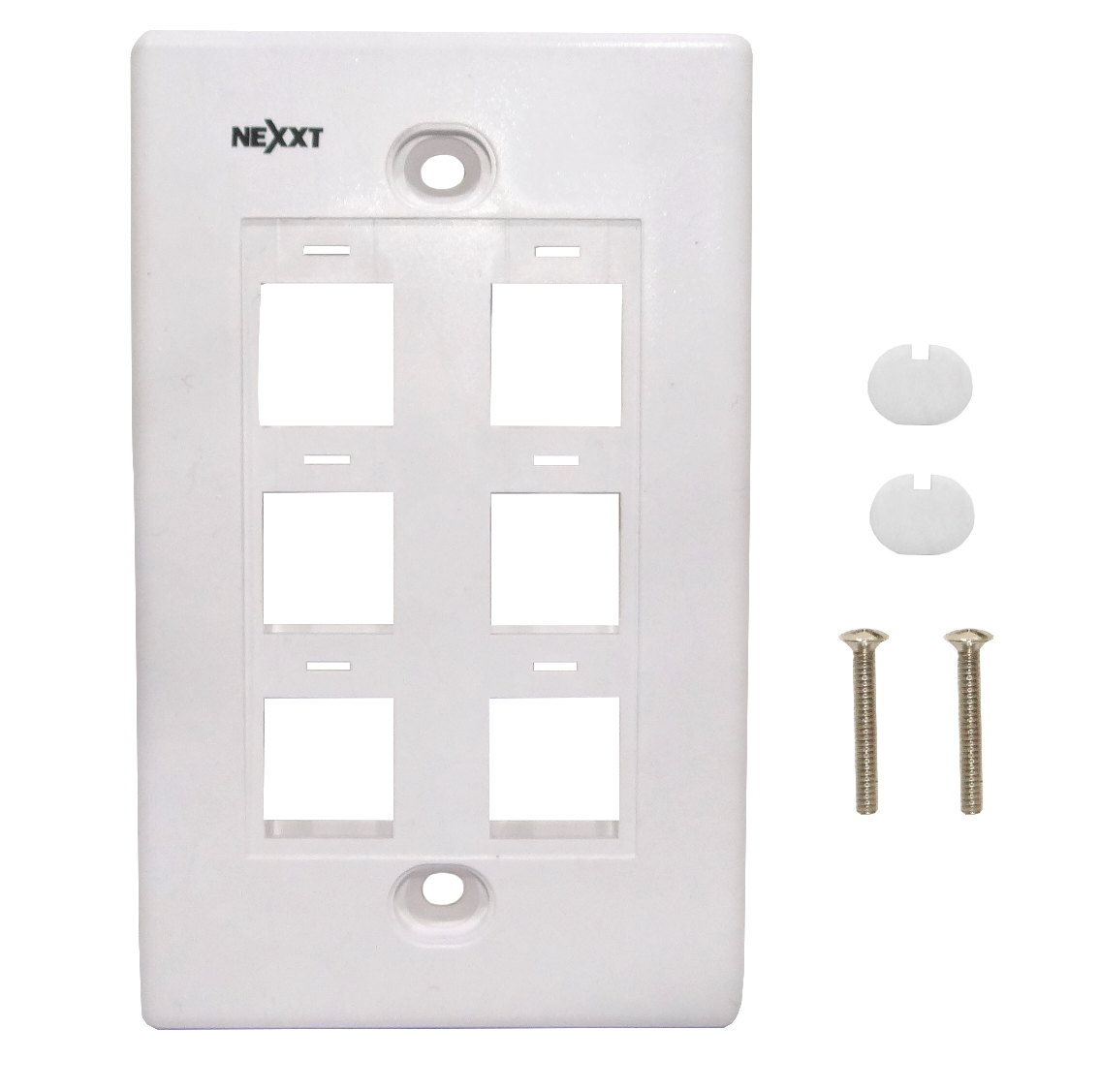 Faceplate Blanco 6-Keystone Vertical 70x114mm 2