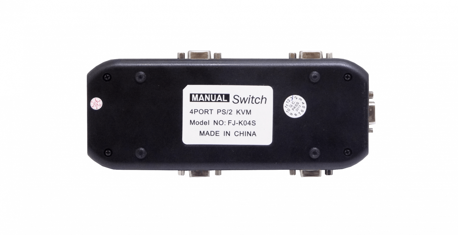 KVM 4-PS2-VGA requiere Cables no incluye Fuente de Poder 5-9VDC 100mA 4