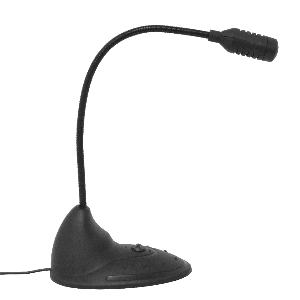 Microfono 3,5mm-M c/Base Cable 130cm para Escritorio  1