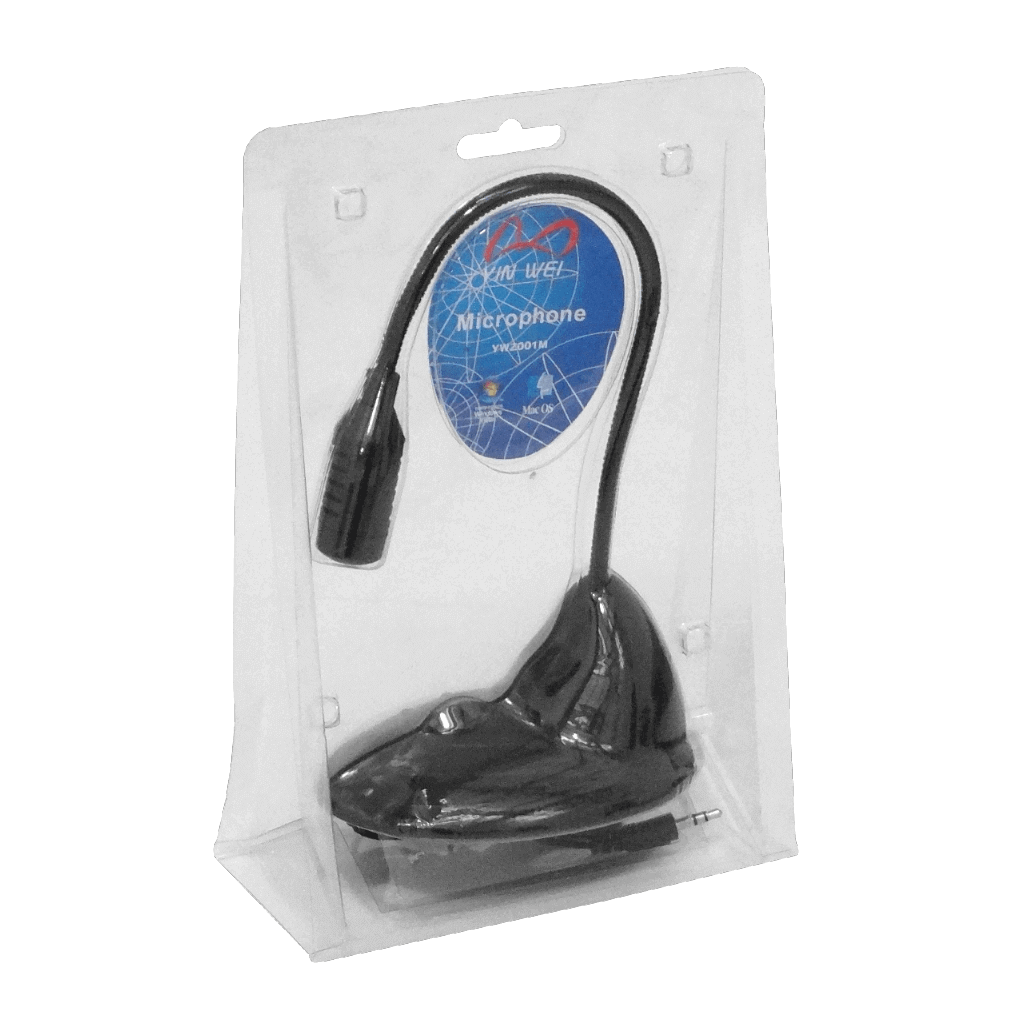 Microfono 3,5mm-M c/Base Cable 130cm para Escritorio  4