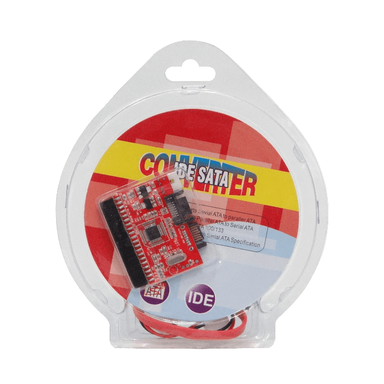 Convertidor IDE/SATA Bidireccional c/ Cable de Datos SATA 5