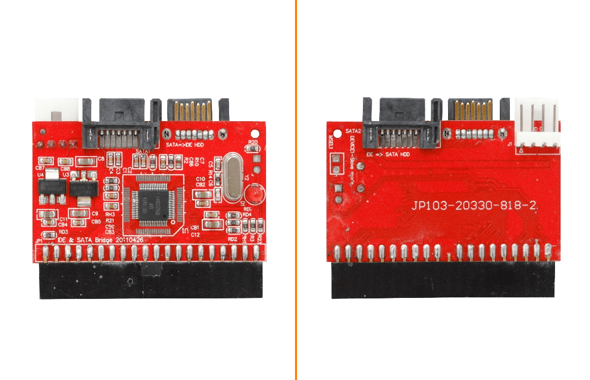 Convertidor IDE/SATA Bidireccional c/ Cable de Datos SATA 4