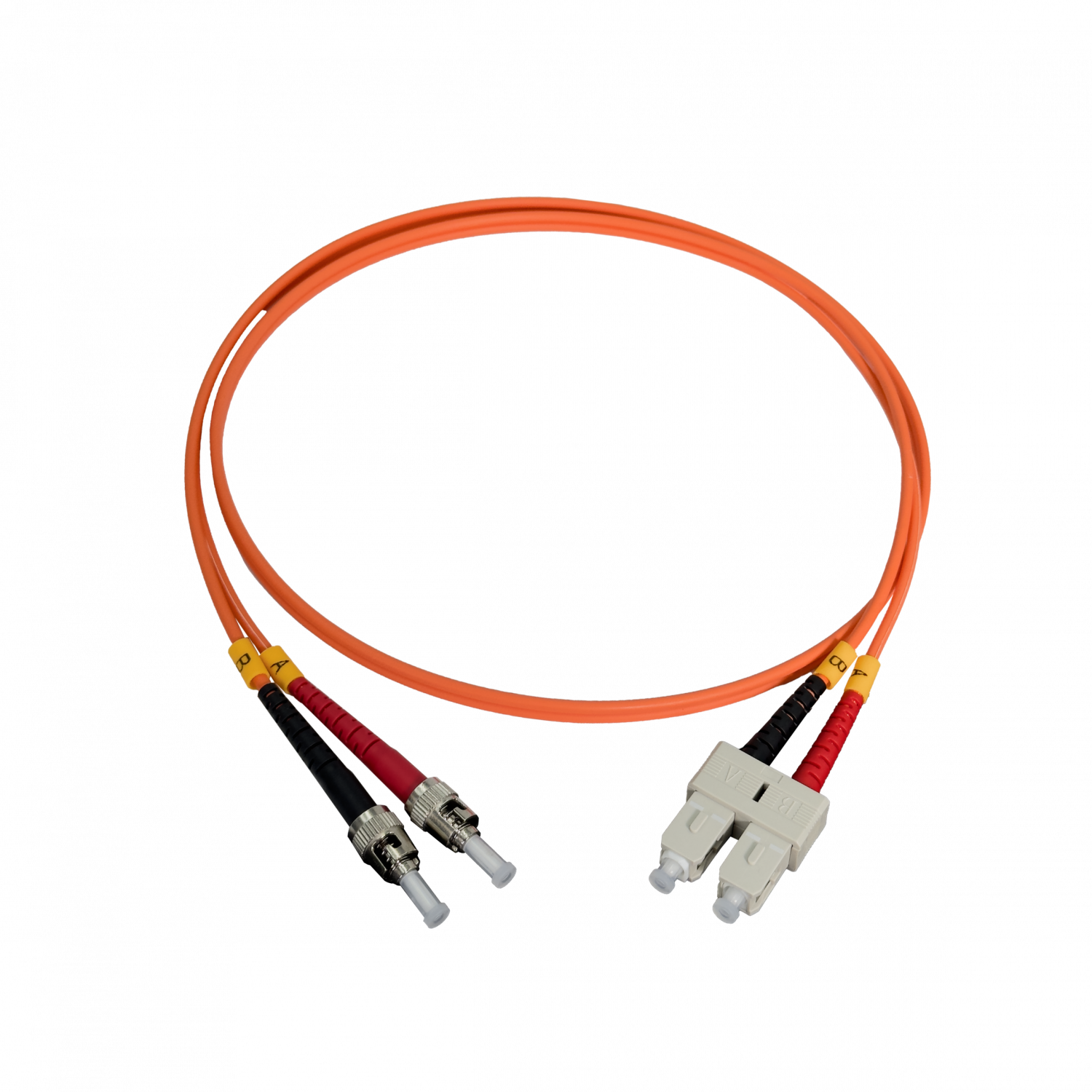 Jumper Fibra 1mt ST-SC OM1 MultiModo MM Duplex  62.5/125um LSZH 1