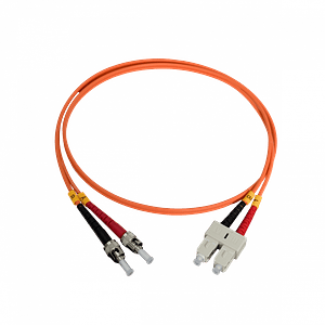 Jumper Fibra 1mt ST-SC OM1 MultiModo MM Duplex  62.5/125um LSZH