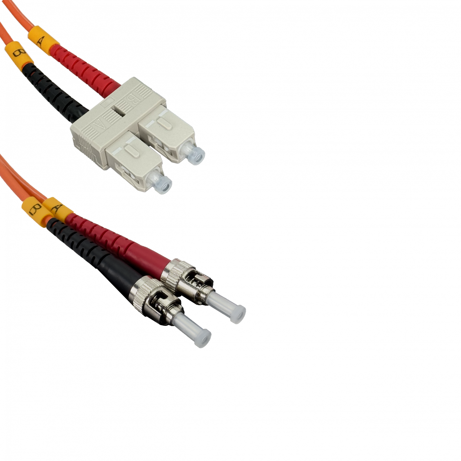 Jumper Fibra 1mt ST-SC OM1 MultiModo MM Duplex  62.5/125um LSZH 2