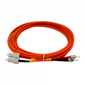 Jumper Fibra 5mt ST-SC OM1 MultiModo MM Duplex  62.5/125um LSZH