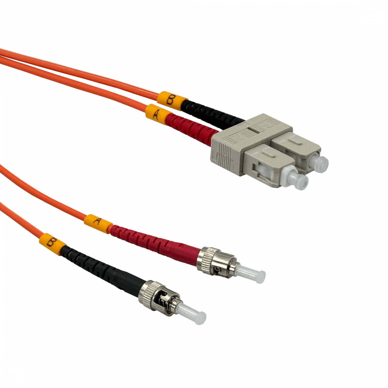 Jumper Fibra 5mt ST-SC OM1 MultiModo MM Duplex  62.5/125um LSZH 2