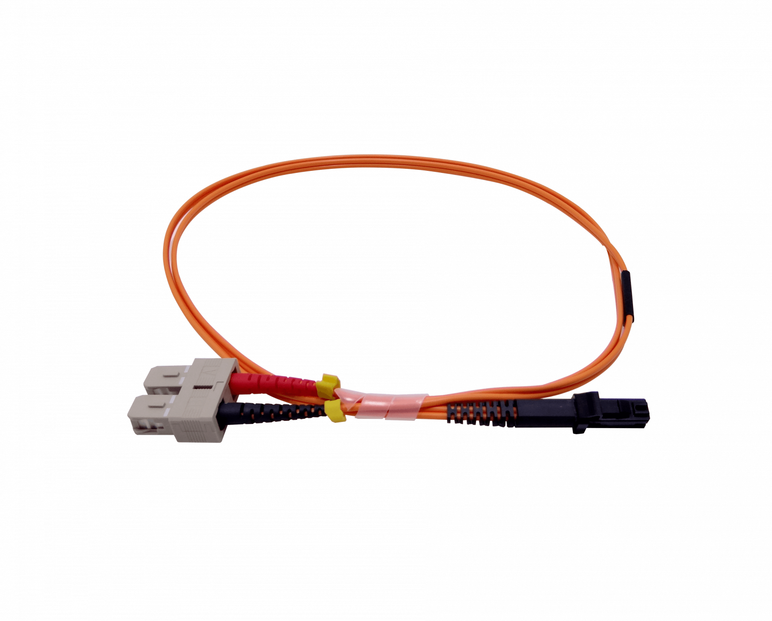Cable Jumper de Fibra Óptica Multimodo OM1 MTRJ-SC Duplex 1m 62.5/125µm LSZH 1