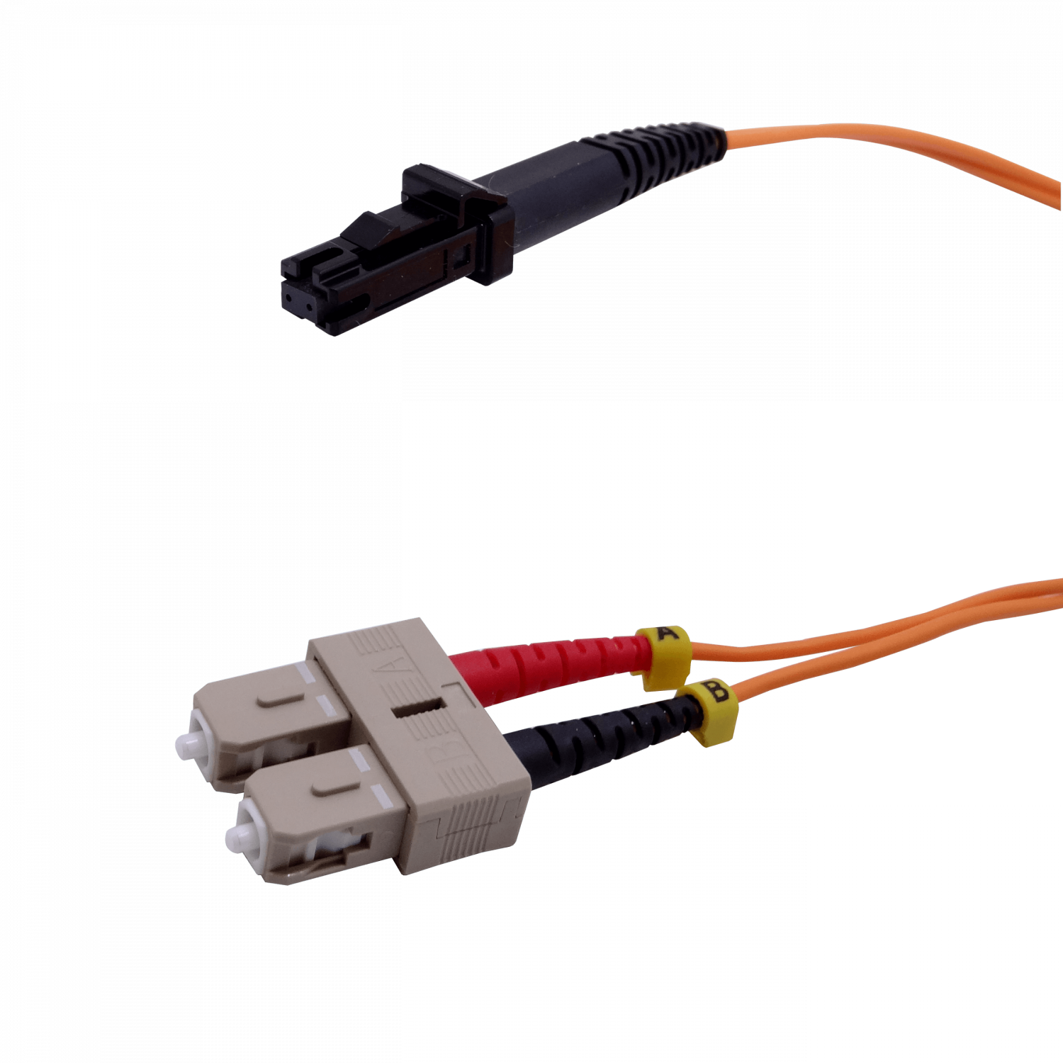 Cable Jumper de Fibra Óptica Multimodo OM1 MTRJ-SC Duplex 1m 62.5/125µm LSZH 2