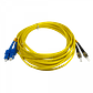 Jumper Cable Fibra 5mt ST/UPC-SC/UPC MonoModo SM Duplex  9/125um 3mm - Miniatura 1