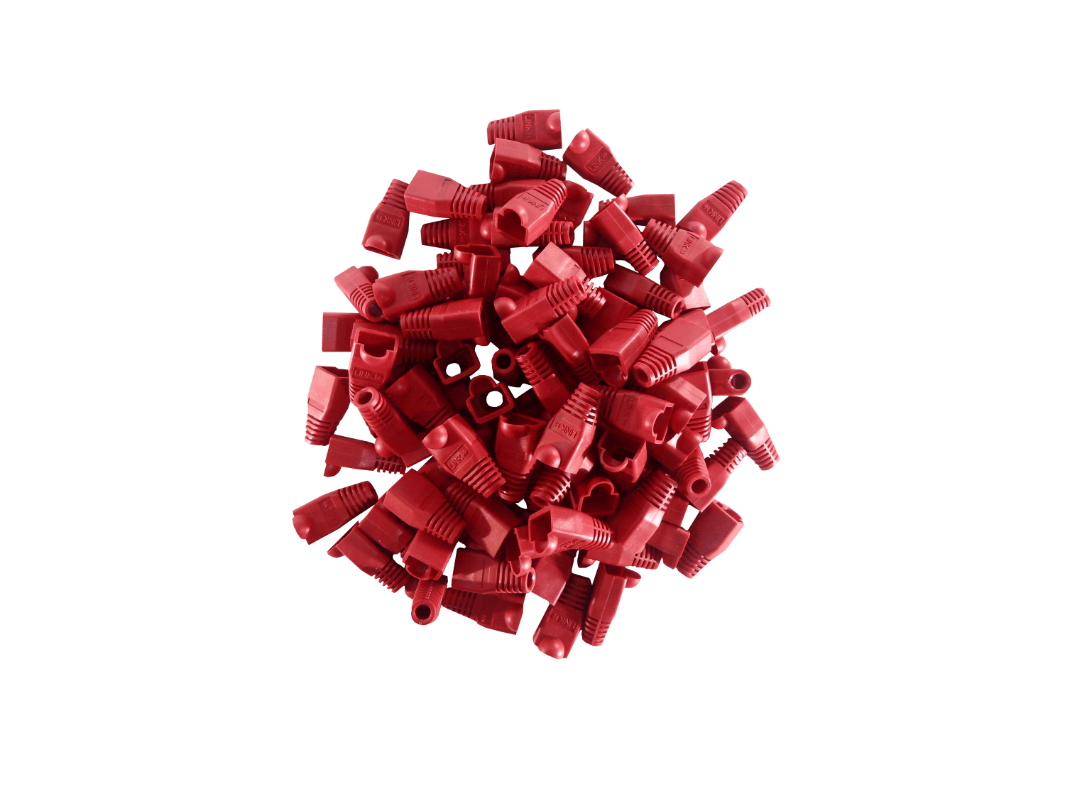 Capuchon p/RJ45 Rojo Bolsa-100-unidades  3