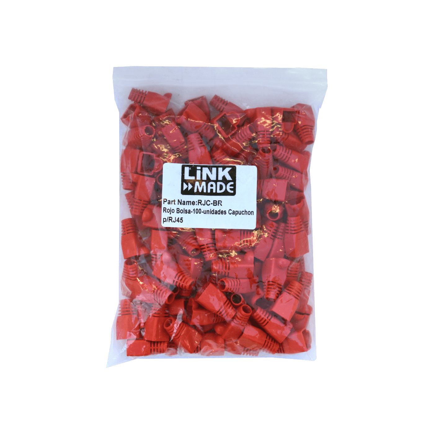 Capuchon p/RJ45 Rojo Bolsa-100-unidades  5