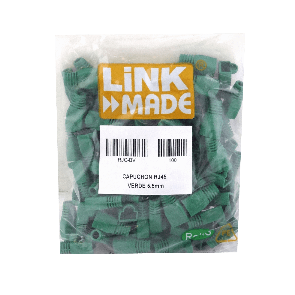 Capuchon p/RJ45 Verde Bolsa-100-unidades  4