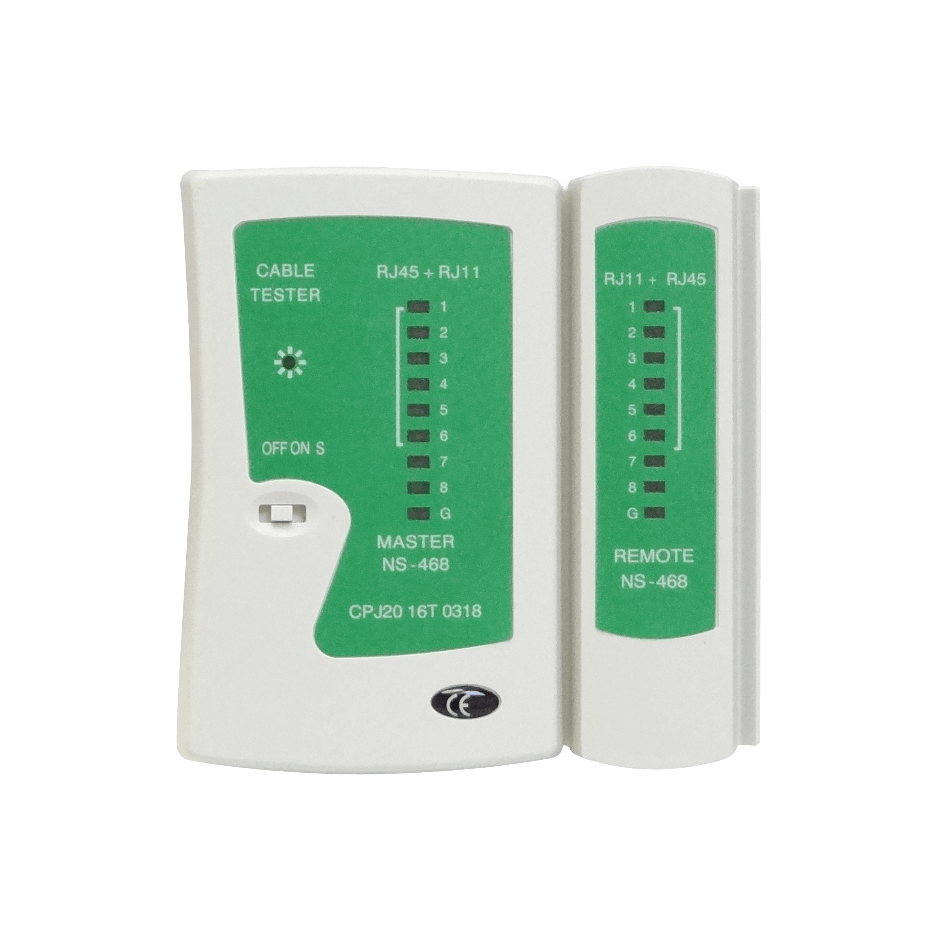 Tester RJ45 req-Bat9V RJ11 RJ12 RJ14 RJ25 8p8c 6c6c 6p4c 6p2c NS-468 3