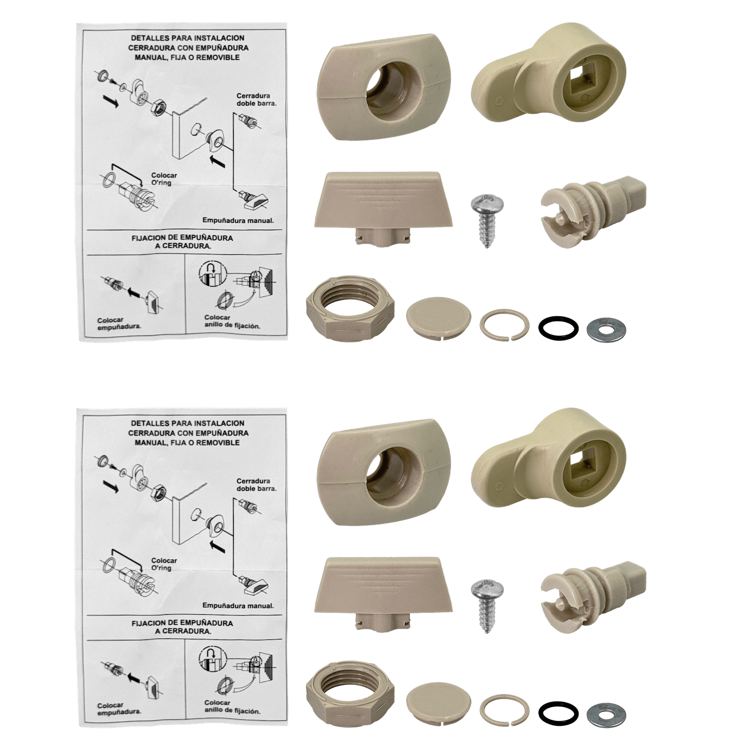 Caja Metalica IP54 Beige 500x400x200mm 1-chapa-sin/Llave  4