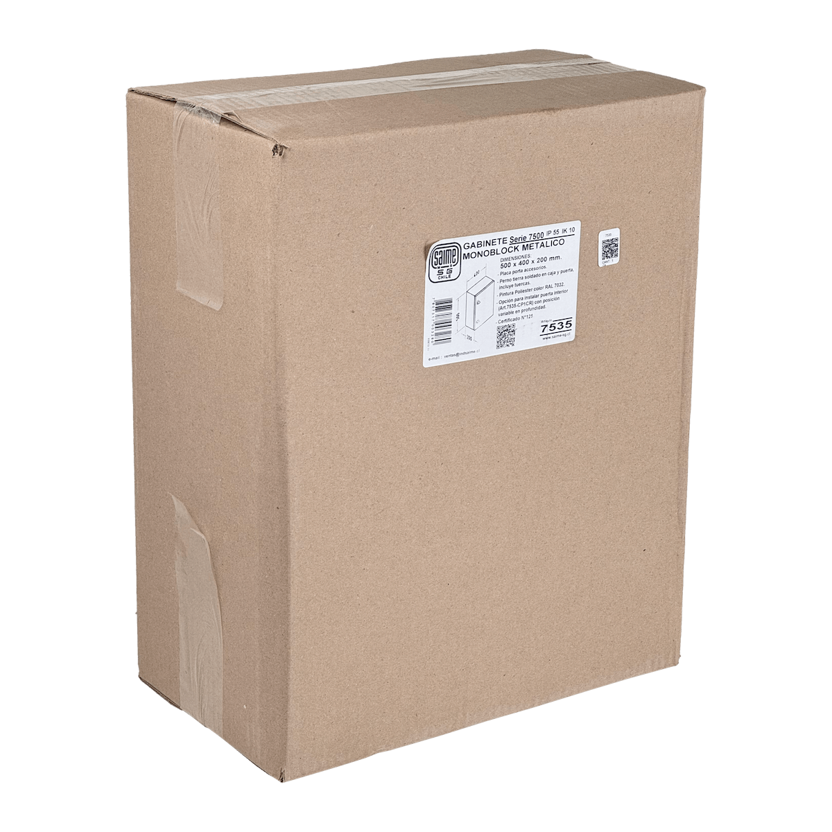 Caja Metalica IP54 Beige 500x400x200mm 1-chapa-sin/Llave  5