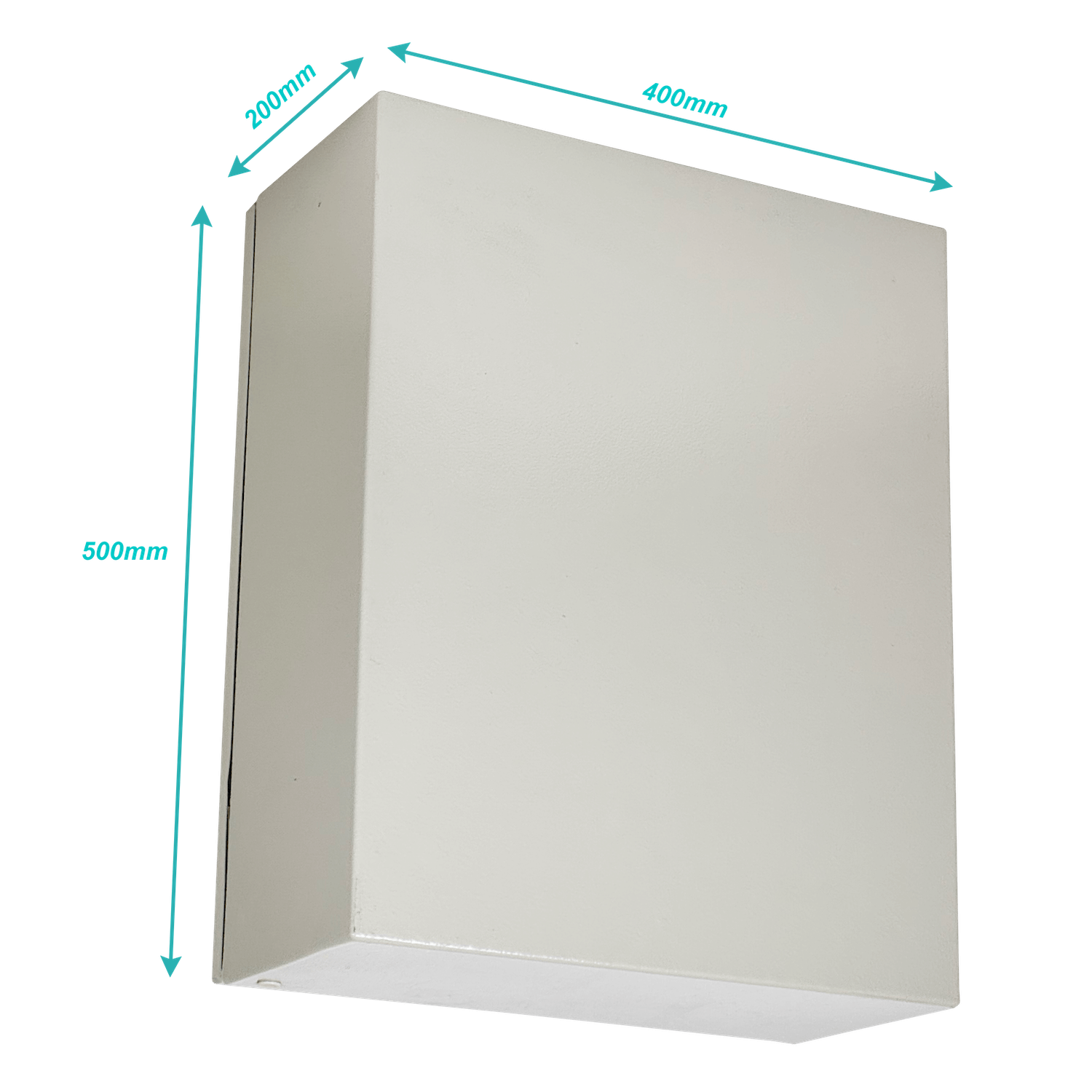 Caja Metalica IP54 Beige 500x400x200mm 1-chapa-sin/Llave  3